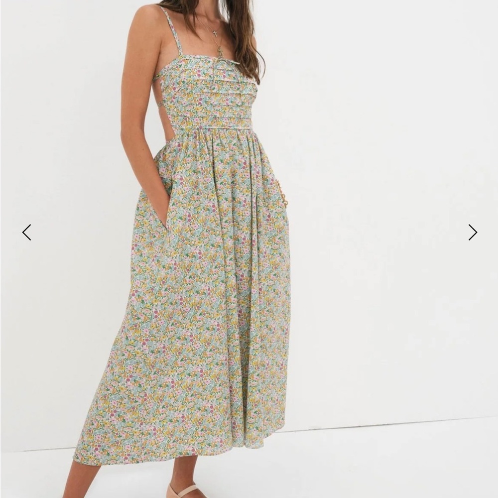 NWT for love and lemons raleigh midi dress